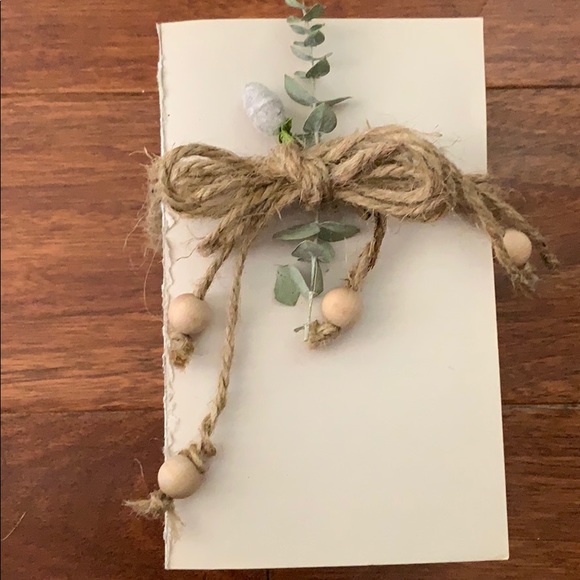 Hand Stamped Decorative Book Stack - Picture 4 of 4